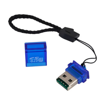 Картридер Cardreader SY-T95 (micro-sd - usb), Blue