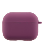 Чехол - футляр Silicone Case with microfibra для Airpods Pro 3, Grape