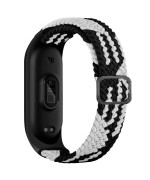 Ремінець для Xiaomi Mi Band 3 / 4 / 5 / 6 / 7 Elastic adjustment, Black White