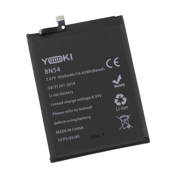 Акумулятор Yoki BN54 для Xiaomi Redmi 9 / Note 9 5020mAh