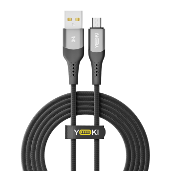 Data - кабель YOKI SOLID YK-SO15 USB to micro-USB 2m, Black