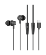Вакуумные проводные наушники Celebrat G38 Type-C, Black