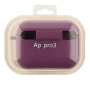 Чохол - футляр Silicone Case with microfibra для Airpods Pro 3, Grape