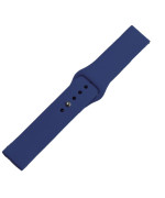 Ремінець Silicone 22mm Original Button Design для Samsung / Amazfit / Huawei, Navy Blue
