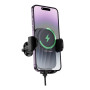 Автоутримувач Magnetic Borofone BH221 Wireless 15W, Gray