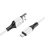 USB кабель Borofone BX79 Silicone Micro 2.4A, White