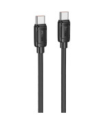 Data - кабель USB Hoco X115 Type-C to Type-C 240W, Black