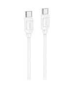 Data - кабель USB Hoco X115 Type-C to Type-C 240W, White