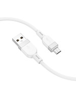 Кабель Hoco X109 Silicone USB to MicroUSB 2.4A, White