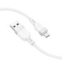 Кабель Hoco X109 Silicone USB to MicroUSB 2.4A, White