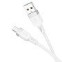 Кабель Hoco X109 Silicone USB to MicroUSB 2.4A, White