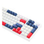 Ігрова Bluetooth Клавіатура XO KB-08, Blue - White - Red