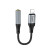 Переходник Hoco LS36A Lightning to AUX 3.5mm 12cm, Grey