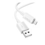 USB кабель Hoco X107 Micro 2.4A 1m, White