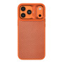 Чохол Kajsa Glamorous Collection Straw Mat Pattern with MagSafe для iPhone 17 Pro orange plus b-ring