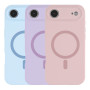 Чехол Glow Silicone Case Full Camera with Magsafe для iPhone 17 Air titanium grey