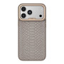 Чохол Kajsa Glamorous Collection Snake Pattern with MagSafe для iPhone 17 Pro desert gold o-ring