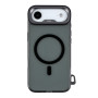 Чохол Kajsa Trans-Shield with MagSafe для iPhone 17 Air black smoke o-ring