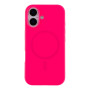 Чохол Glow Silicone Case with Magsafe для iPhone 17 hot pink