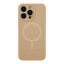 Чехол - накладка Silicone Case Full Camera with Magsafe для iPhone 15 Pro Max desert gold