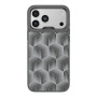 Чохол Kajsa Splendid Collection 3D Cube Pattern with MagSafe для iPhone 17 Pro grey o-ring
