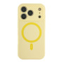 Чехол Glow Silicone Case Full Camera with Magsafe для iPhone 18 Pro yellow