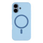 Чехол Glow Silicone Case with Magsafe для iPhone 17 blue
