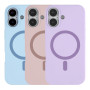 Чехол Glow Silicone Case with Magsafe для iPhone 17 titanium grey