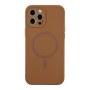 Чехол - накладка Silicone Case Full Camera with Magsafe для iPhone 12 Pro new brown