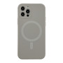 Чехол - накладка Silicone Case Full Camera with Magsafe для iPhone 12 Pro titanium grey