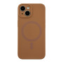 Чехол - накладка Silicone Case Full Camera with Magsafe для iPhone 14 new brown