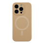 Чехол - накладка Silicone Case Full Camera with Magsafe для iPhone 15 Pro desert gold