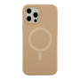 Чехол - накладка Silicone Case with Magsafe для iPhone 12 Pro Max desert gold
