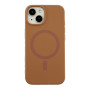 Чехол - накладка Silicone Case with Magsafe для iPhone 14 new brown