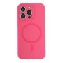 Чехол - накладка Silicone Case Full Camera with Magsafe для iPhone 13 Pro manyue red
