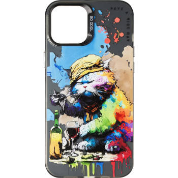 Чехол накладка Gelius Case (PC+TPU) для Apple iPhone 12 Pro Max, Drunk Cat