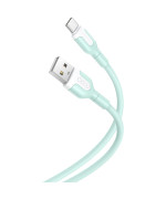 Data - кабель XO NB212 USB - Type-C 2.1A 1m, Green