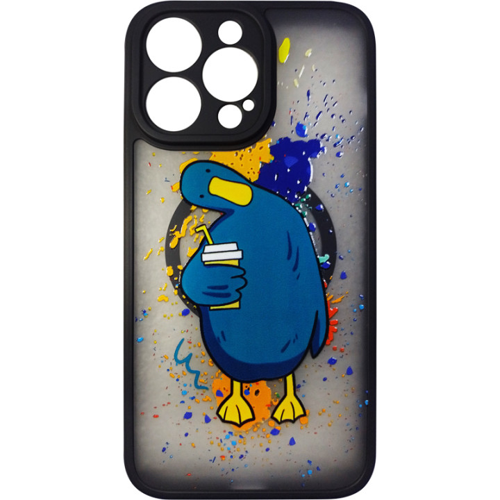 Чехол накладка Gelius Print Case UV (Magsafe) для iPhone 14 Pro Max, Coffee Duck