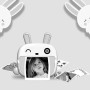 Дитячий фотоапарат з печаткою Ч/Б фото KX-09AP (Rabbit) Pink