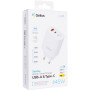 Сетевое зарядное устройство Gelius Stratus GP-HC068 45W Type-C / USB с кабелем Type-C to Type-C, White