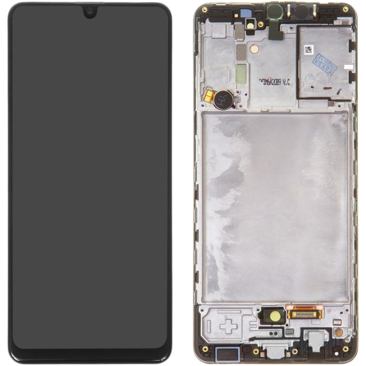 Дисплейний модуль / екран (дисплей + Touchscreen) з рамкою для Samsung Galaxy A31 2020 (A315), Black