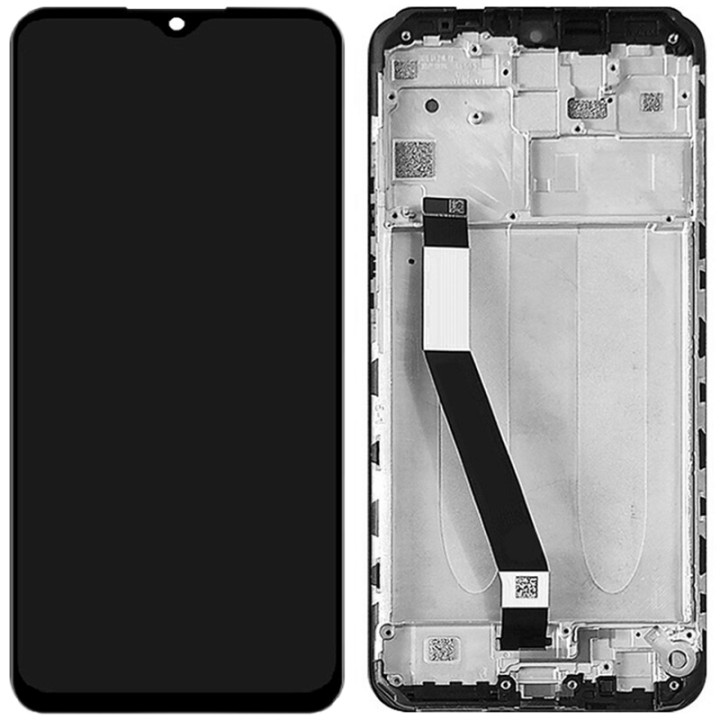 Дисплейный модуль / экран (дисплей + Touchscreen) для Xiaomi Redmi 9 с рамкой, Black