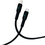 Кабель USB Gelius Lumin Lamp GP-UC100 Type-C to Lightning 2m (30W), Black