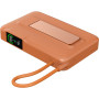 Зовнішній акумулятор Power Bank Gelius Fluxen GP-PBW120 із бездротовою зарядкою Qi2 15W 10000mAh, Orange