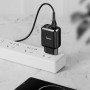 Сетевое зарядное устройство 2USB Hoco N6 QC3.0, Black