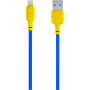 USB кабель Gelius Full Silicon GP-UCN001L Lightning, Yellow / Blue