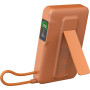 Зовнішній акумулятор Power Bank Gelius Fluxen GP-PBW120 із бездротовою зарядкою Qi2 15W 10000mAh, Orange