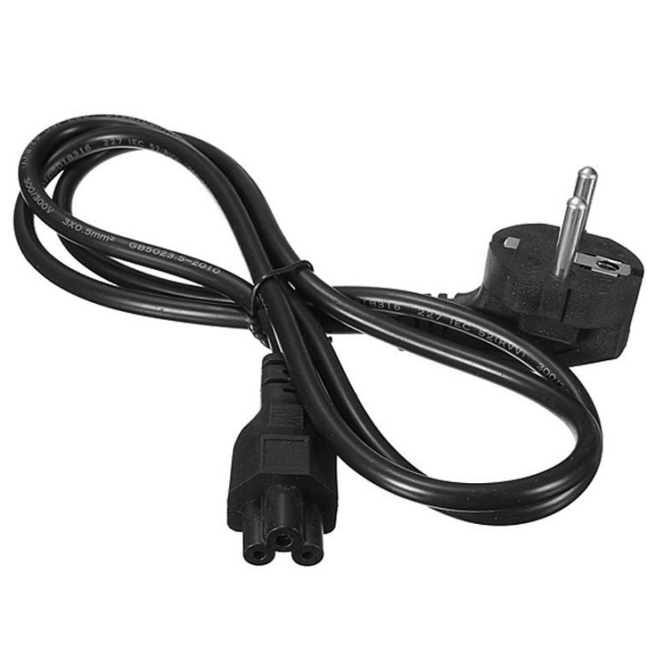 Мережевий кабель для ноутбука 220V 1.5m, Black