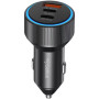 Автомобільний зарядний пристрій Gelius PowerRide GP-CC011 1USB / 2Type-C 60W, Black