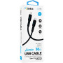 Кабель USB Gelius Lumin Lamp GP-UC100 Type-C to Lightning 2m (30W), Black